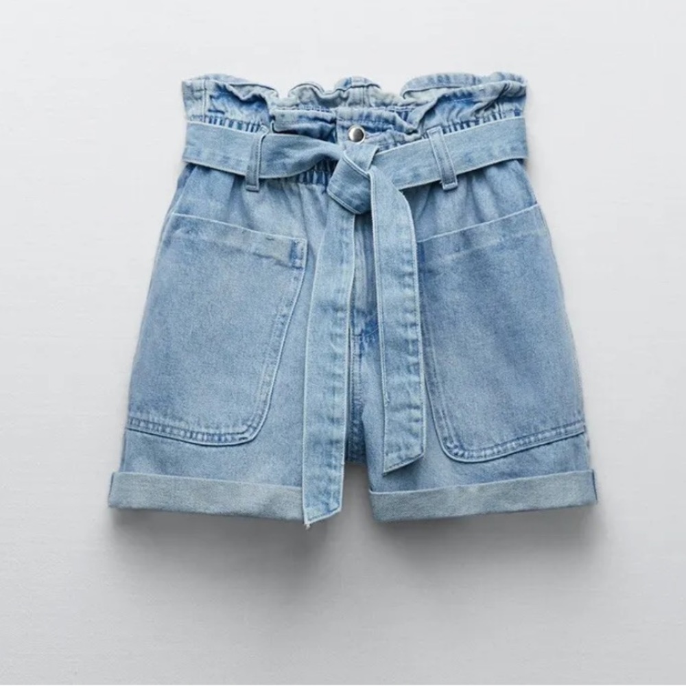 Zara Paperbag Shorts NWT